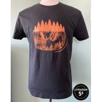 T-Shirt Image Orignal noir/ caramel brûlé Unisexe