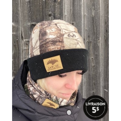 Tuque "chasse" camouflage Realtree à rebord noir